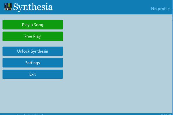 Image: Synthesia welcome screen.